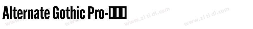 Alternate Gothic Pro字体转换